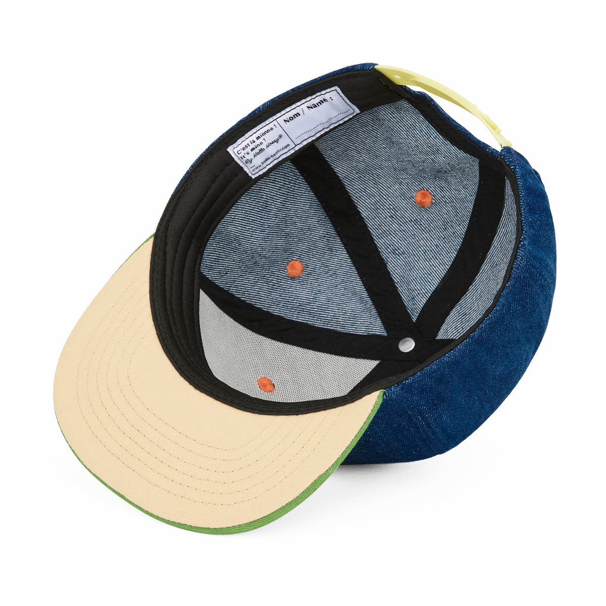 Boné infantil Jean Legendary, pala reta, algodão orgânico, certificado Oeko-Tex, desde os 9 meses, Cool Kids Only!