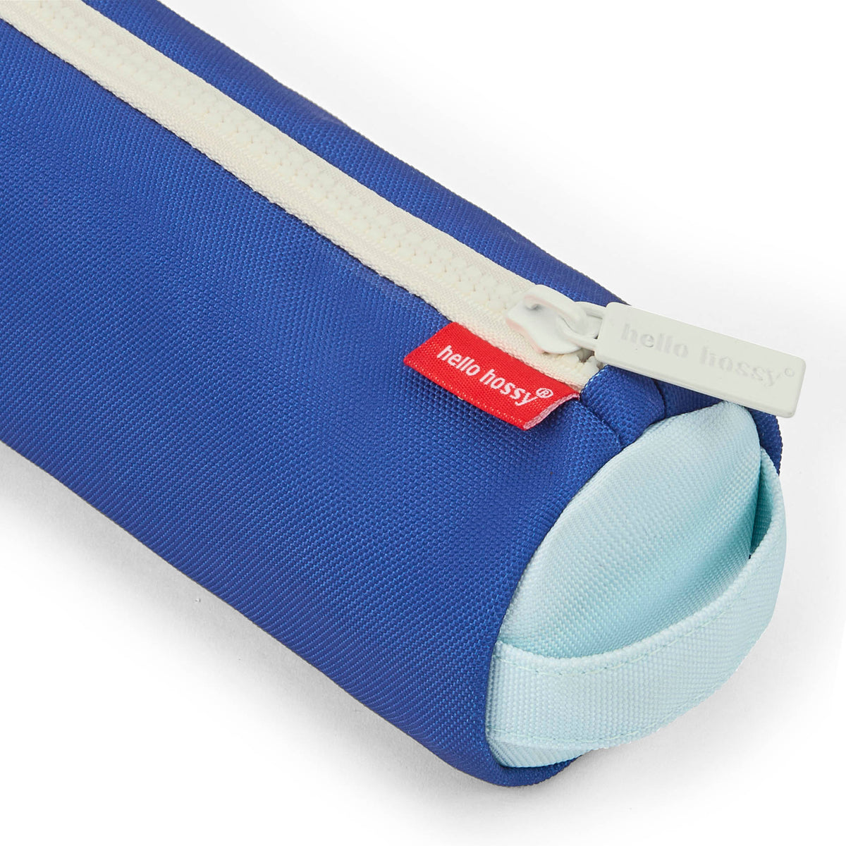 Estojo escolar infantil azul-claro e azul-escuro com fecho de correr Hello Hossy