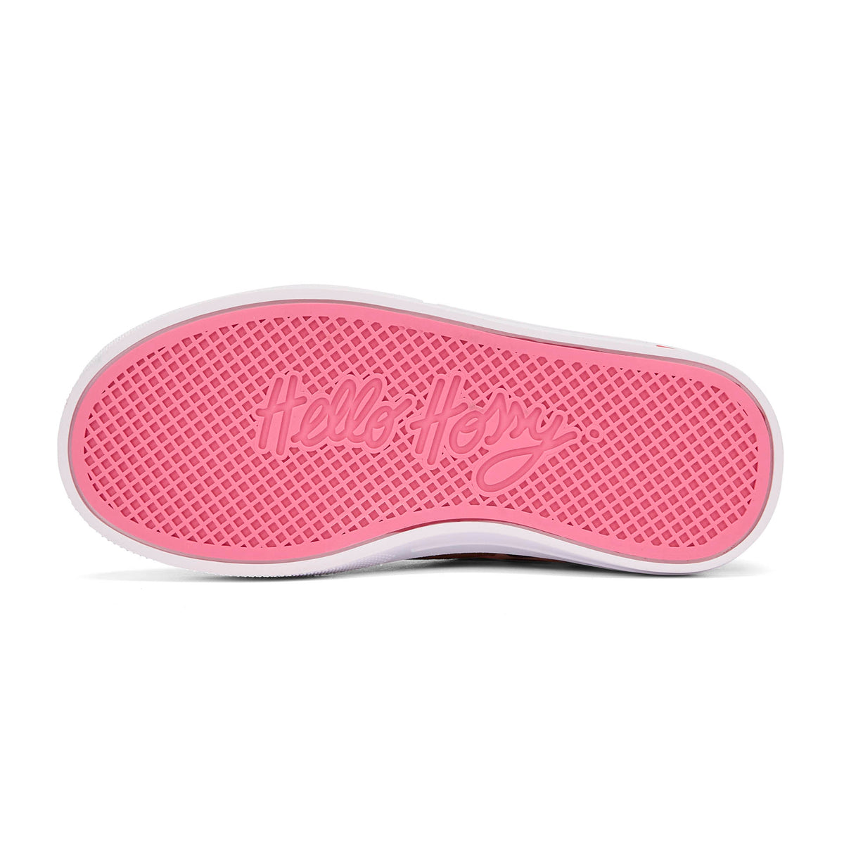 Sola de sneakers infantil rosa, detalhe, Hello Hossy