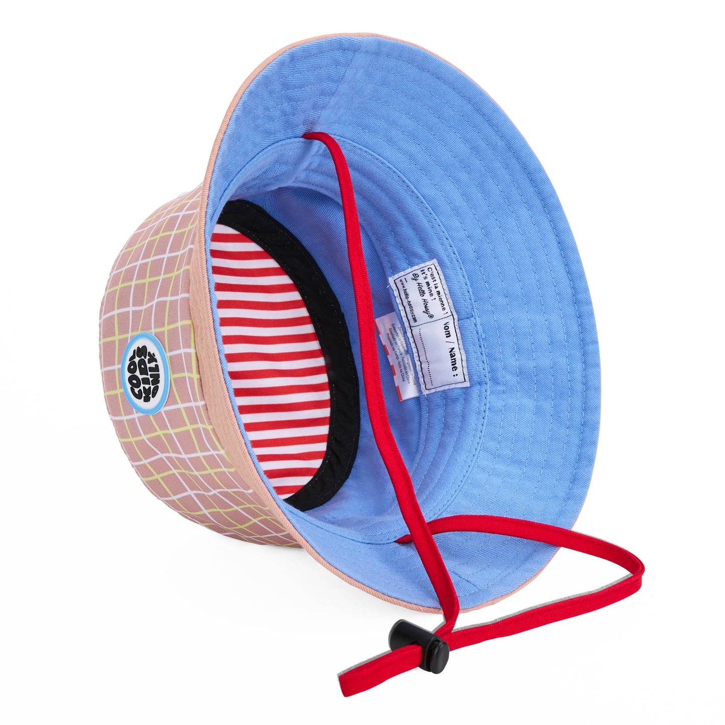 Chapéu bucket para crianças Tennis com cordão, ecorresponsável, certificado Oeko-Tex, a partir dos 9 meses, Cool Kids Only!