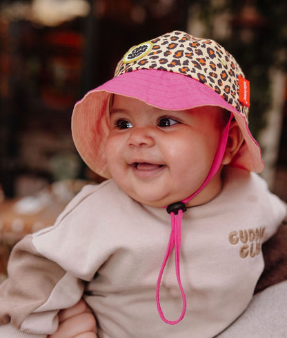 Chapéu bucket Leopard #7 para crianças e bebés, Cool Kids Only, Hello Hossy