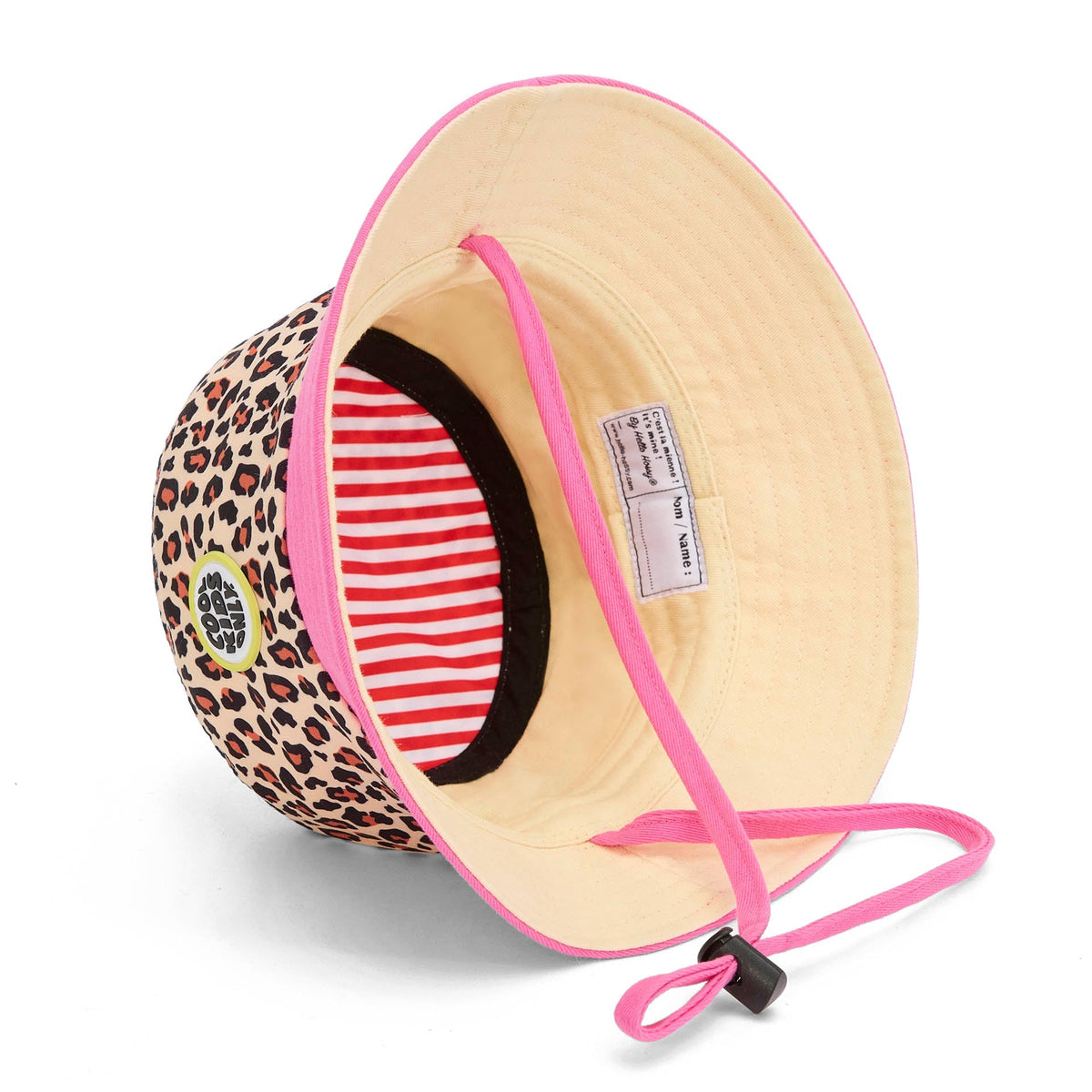 Chapéu bucket Leopard #7 para crianças e bebés, Cool Kids Only, Hello Hossy