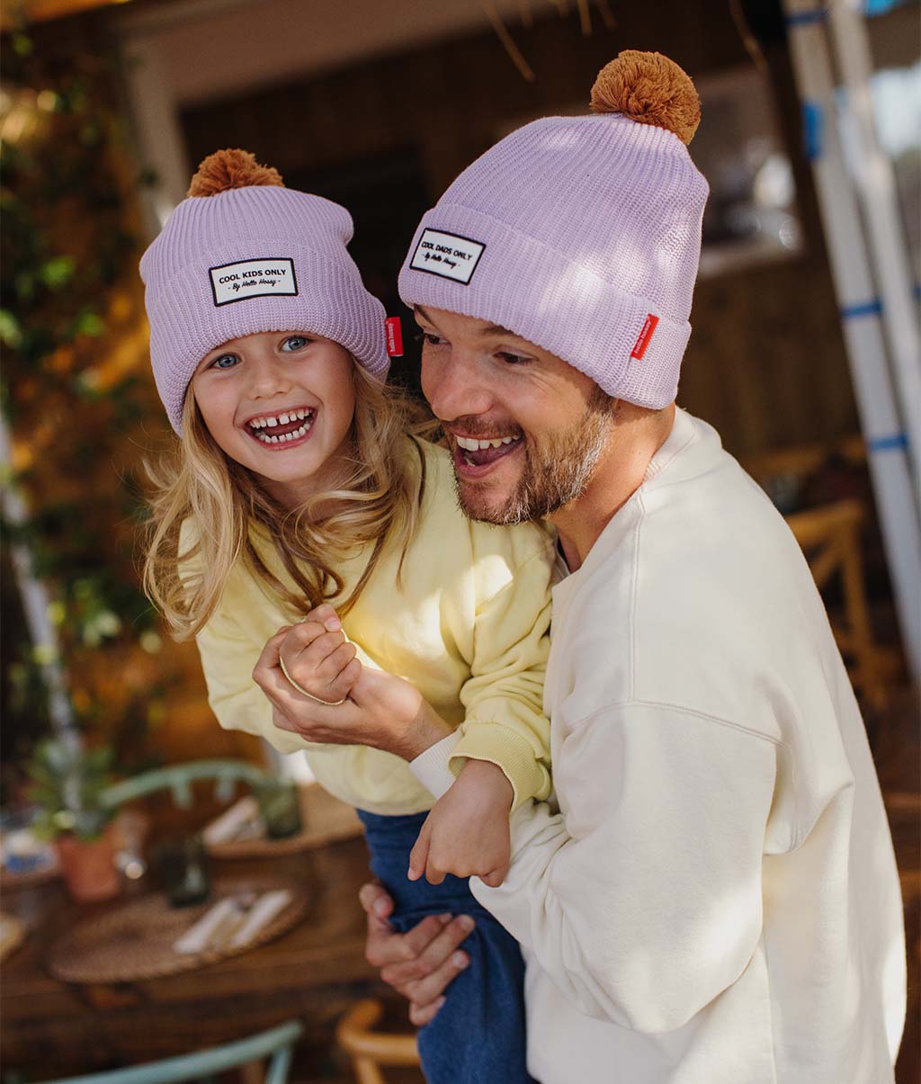 Gorro Color Block Mauve para crianças e bebés, Cool Kids Only, Hello Hossy
