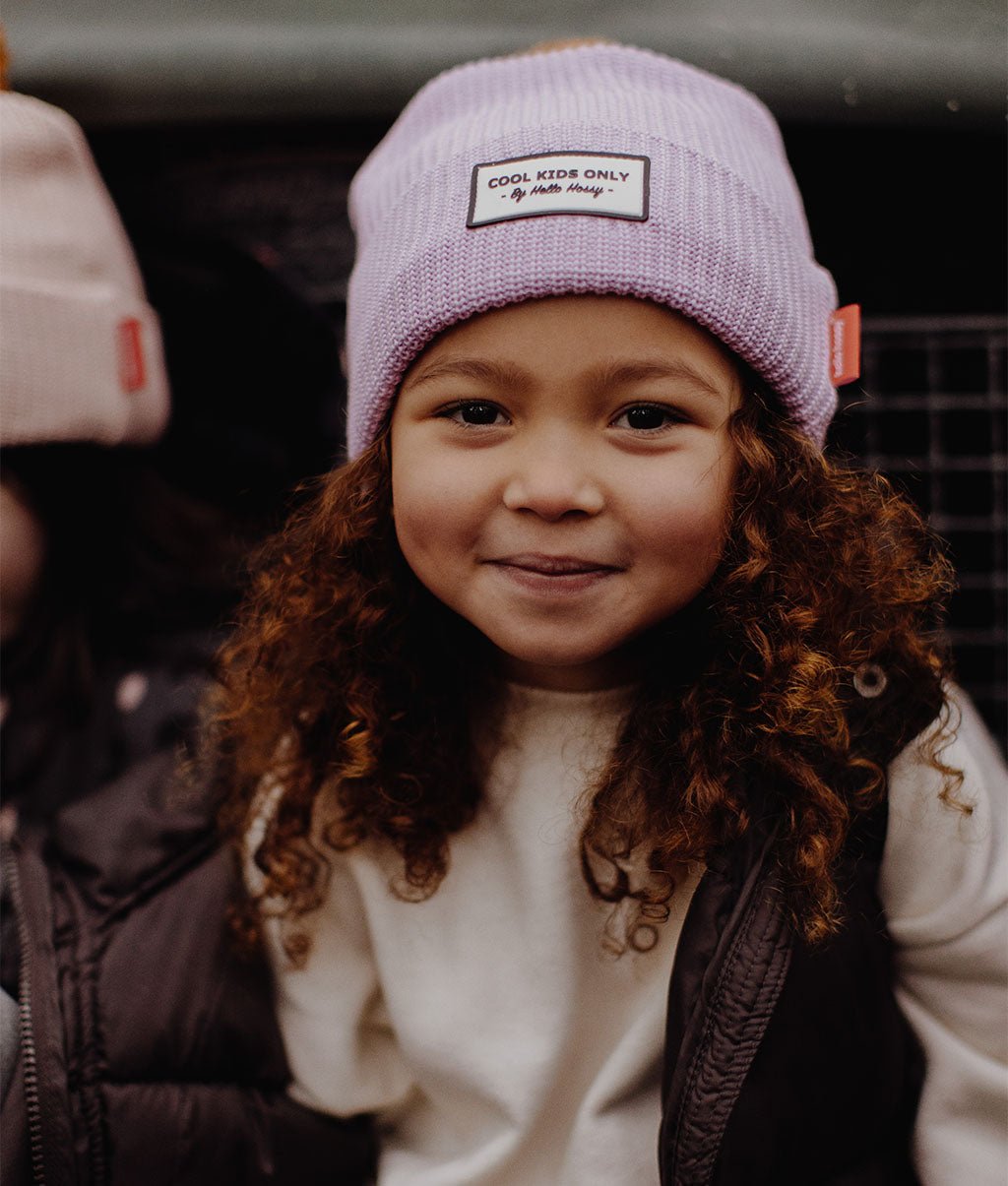 Gorro Color Block Mauve para crianças e bebés, Cool Kids Only, Hello Hossy