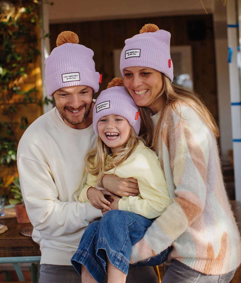 Gorro Color Block Mauve para crianças e bebés, Cool Kids Only, Hello Hossy