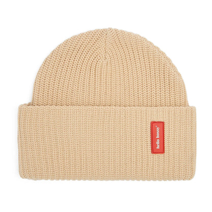 Gorro em malha Flow Creamy para criança, bebé e adulto – vista plana