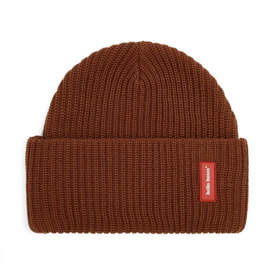 Gorro de malha liso Flow Nut para criança, bebé e adulto – vista plana