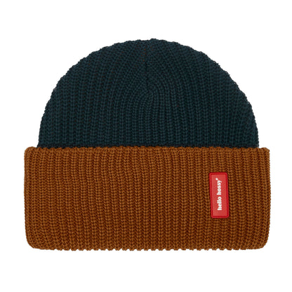 Gorro de malha bicolor Flow Polo para criança e bebé – vista plana