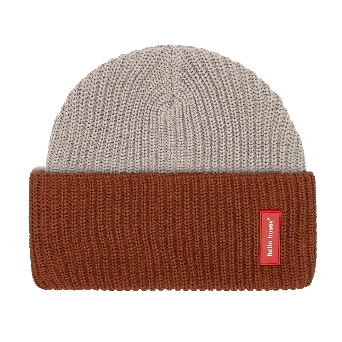 Gorro de malha bicolor Flow Tom para criança e bebé – vista plana