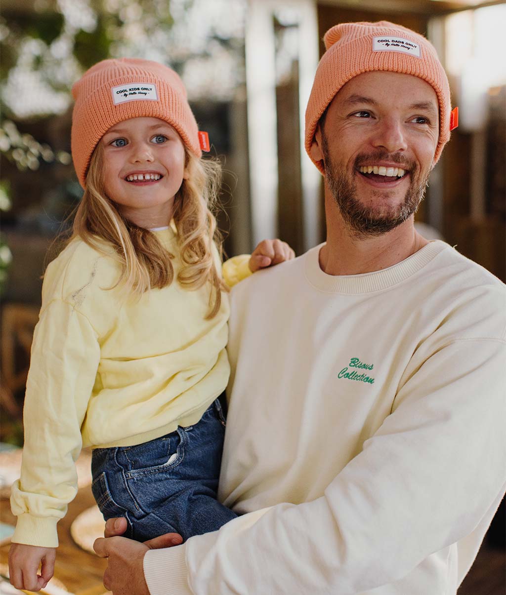 Gorro colorido pais e filhos Pop Apricot, malha suave e fina, lã, sem pompom, desde os 9 meses, Cool Kids Only !