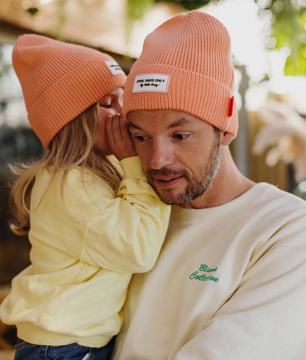 Gorro colorido pais e filhos Pop Apricot, malha suave e fina, lã, sem pompom, desde os 9 meses, Cool Kids Only !
