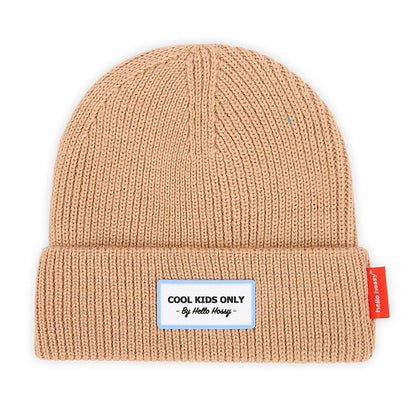 Gorro colorido para crianças Pop Champagne, malha macia e fina, lã, sem pompom, a partir dos 9 meses, Cool Kids Only !