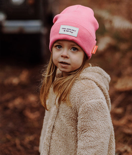 Gorro para crianças Urban Fuchsia, algodão, efeito chiné, malha macia e fina, a partir dos 9 meses, Cool Kids Only!