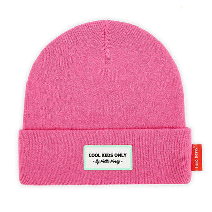 Gorro para crianças Urban Fuchsia, algodão, efeito chiné, malha macia e fina, a partir dos 9 meses, Cool Kids Only!