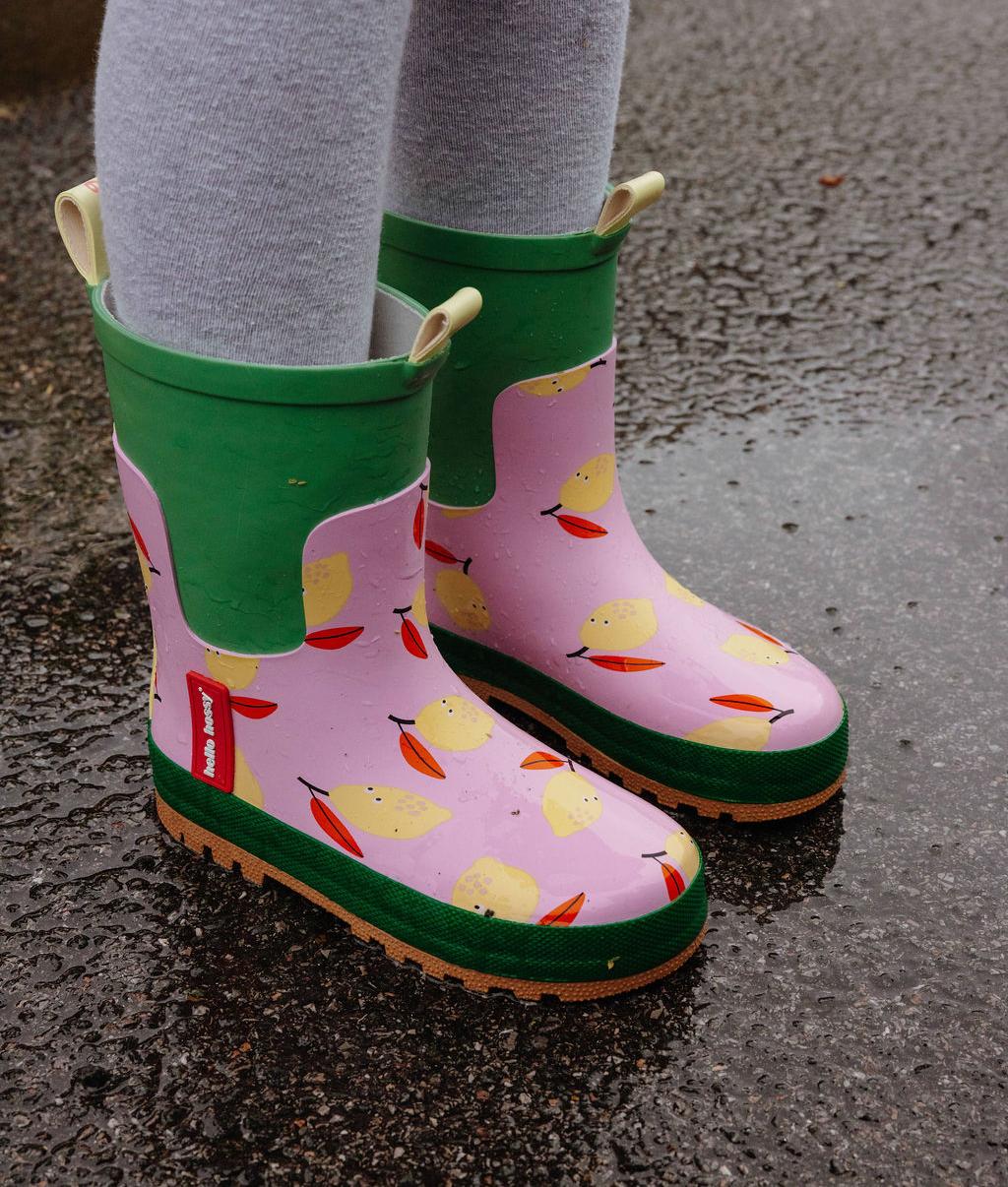 Botas de chuva em borracha Lemony - foto lifestyle – Hello Hossy