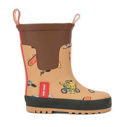 Botas de chuva de borracha para criança Mascots Ride – vista de perfil