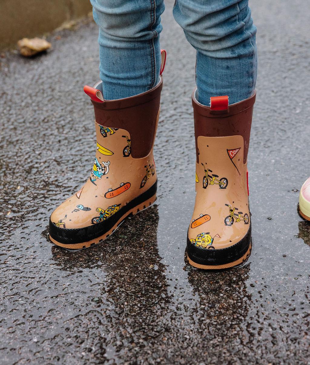 Botas de chuva de borracha Mascots Ride - foto lifestyle – Hello Hossy