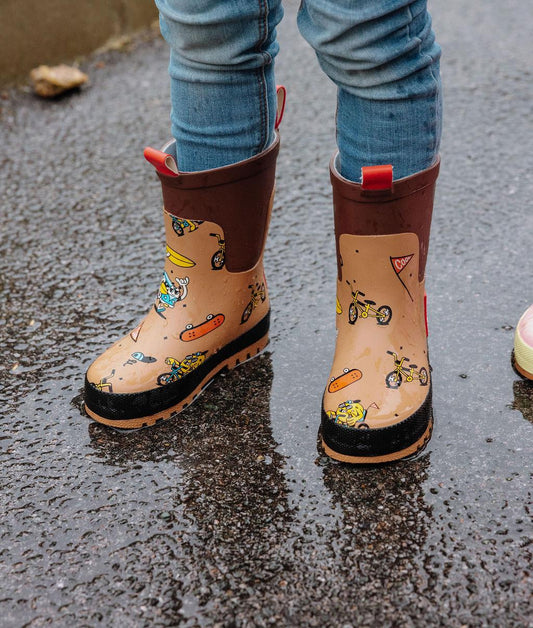 Botas de chuva de borracha Mascots Ride - foto lifestyle – Hello Hossy