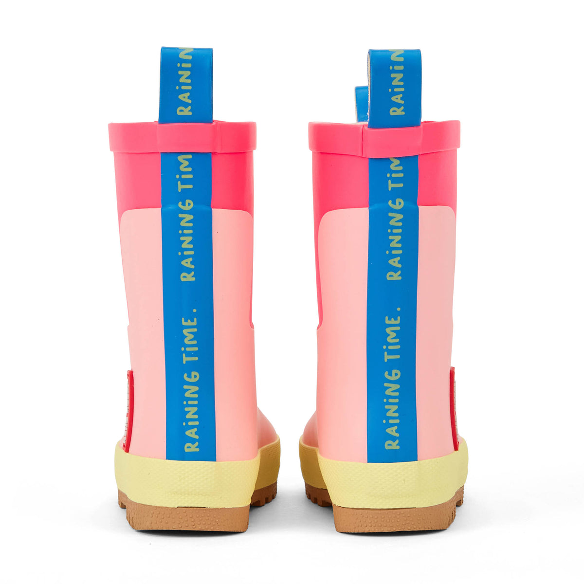 Botas de chuva de borracha Lemony para criança – detalhe da presilha traseira