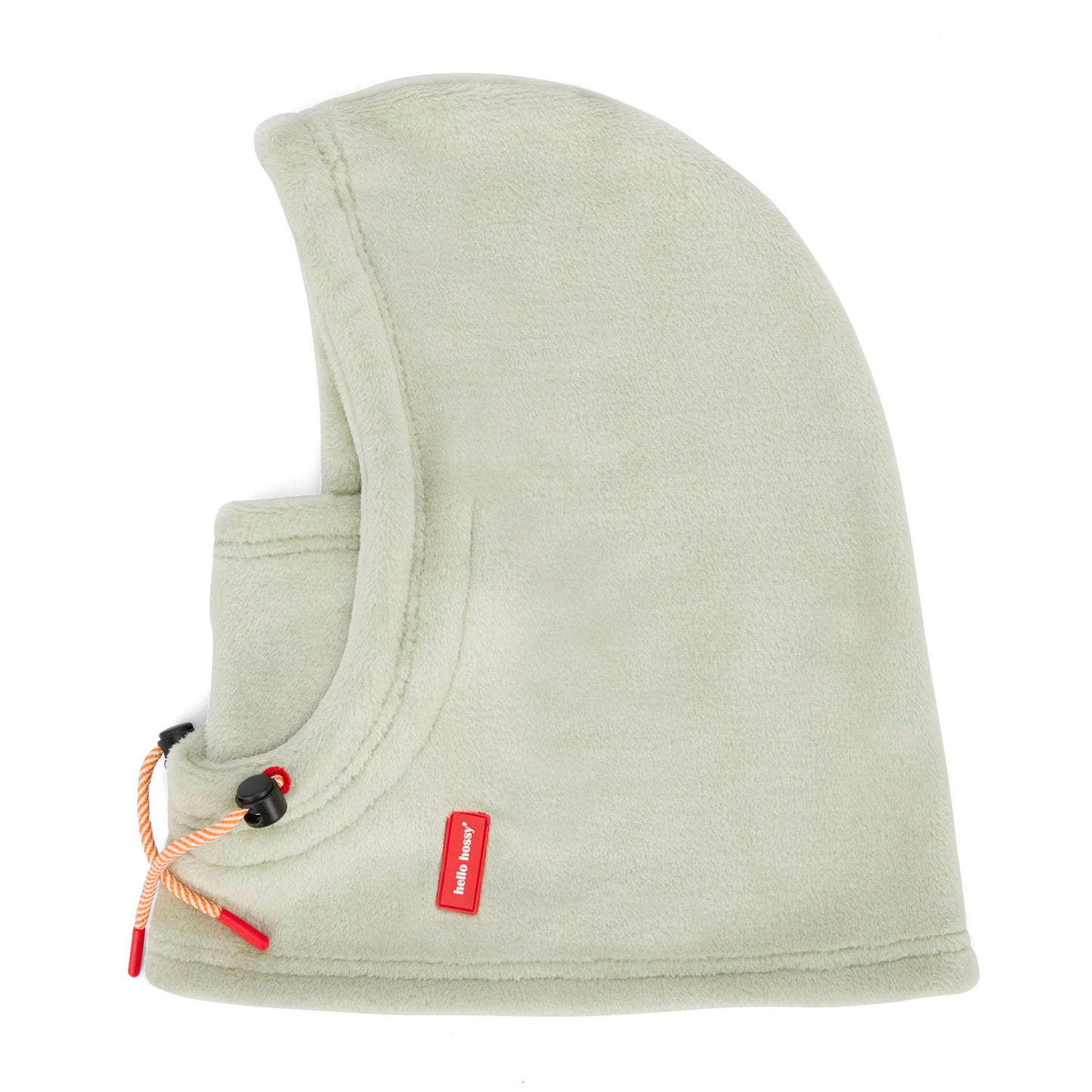 Balaclava polar verde Warmy Green para criança e bebé - vista de perfil, plana