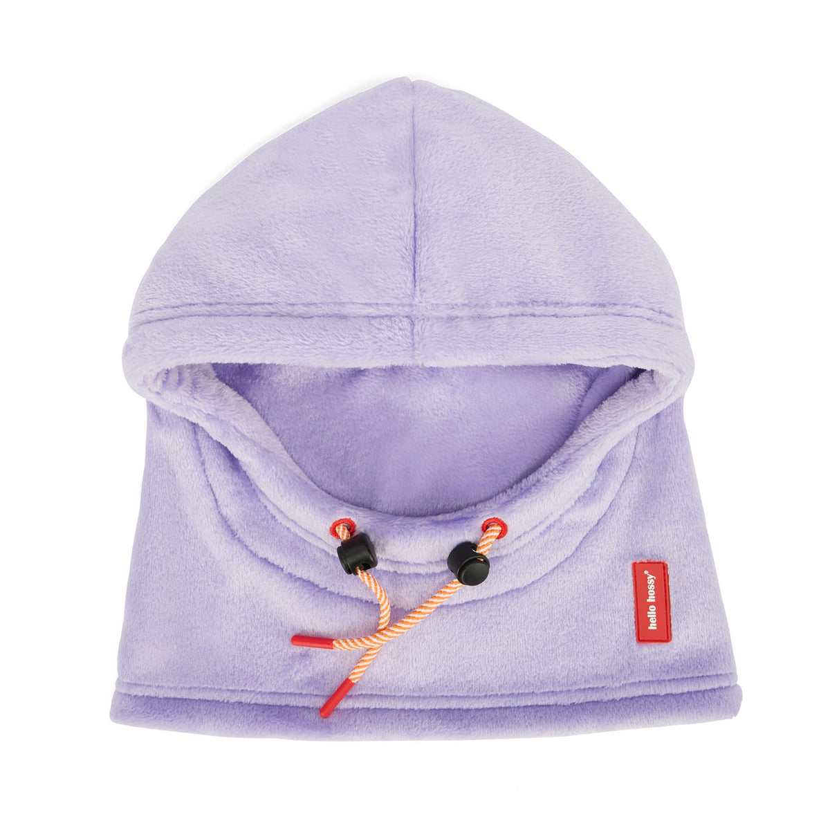 Balaclava em polar lilás Warmy Mauve para criança e bebé – vista plana