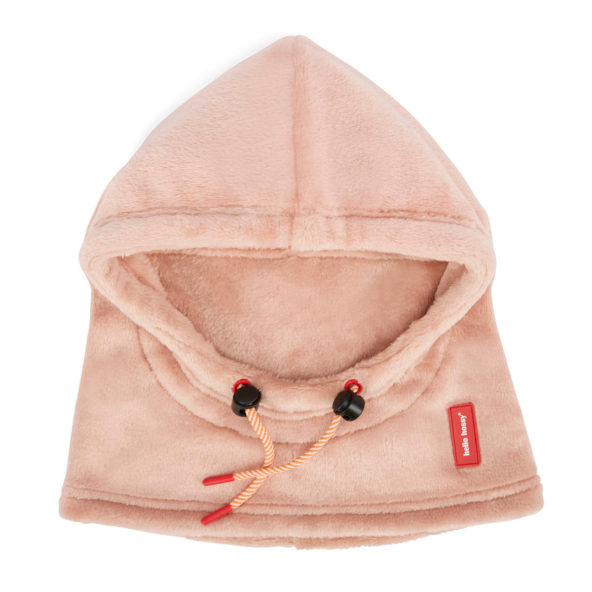Balaclava polar rosa Warmy Pink para criança e bebé – vista plana