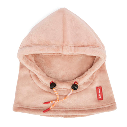 Balaclava polar rosa Warmy Pink para criança e bebé – vista plana