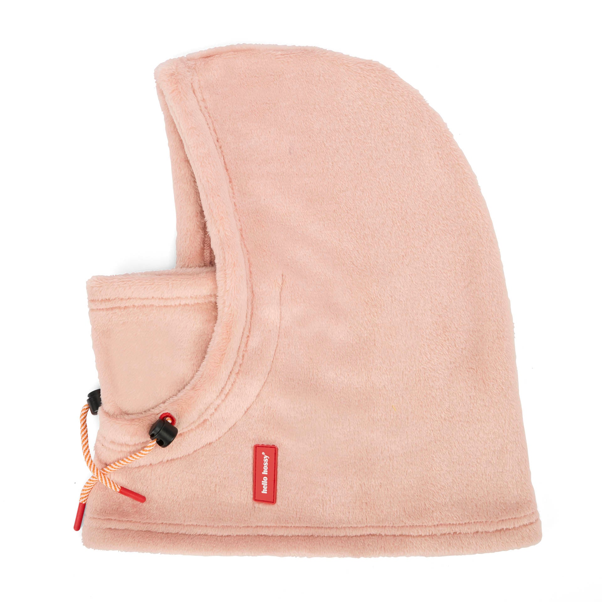 Balaclava polar rosa Warmy Pink para criança e bebé - vista de perfil, plana