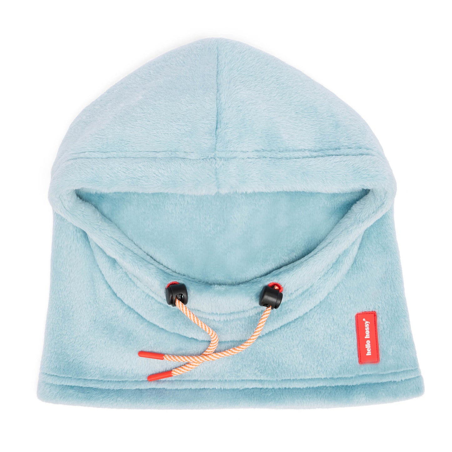 Balaclava infantil azul polar com cordões ajustáveis Hello Hossy