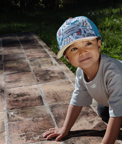 Boné infantil trucker baseball com patch Cool Kids Only Hello Hossy