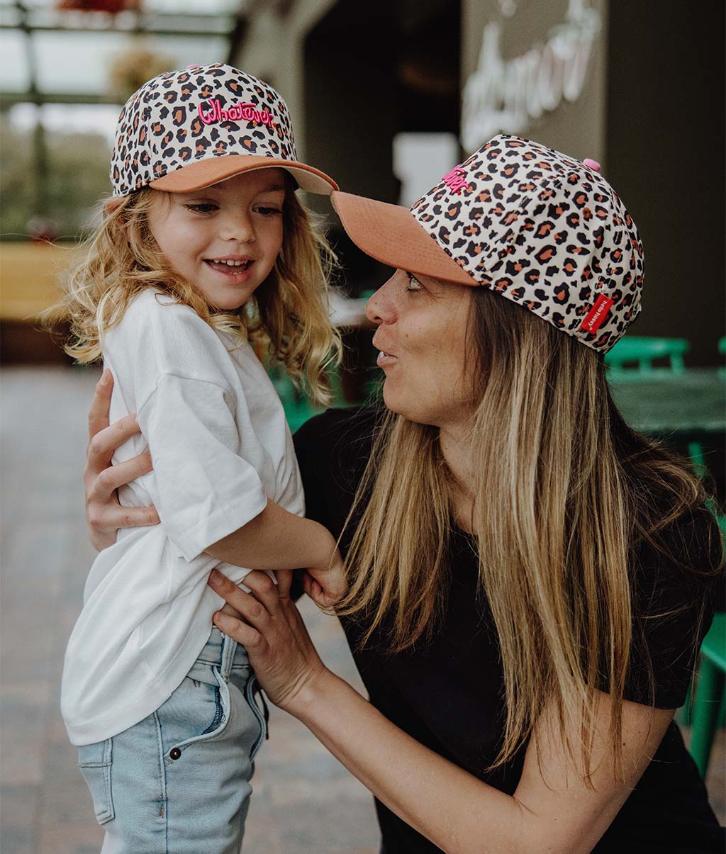 Boné mães-filhos leopard #7, pala curva, matchy-matchy, ecorresponsável, desde os 9 meses, Cool Kids Only!