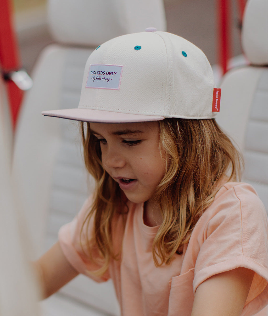 Boné infantil Mini Cotton, pala reta, 100% algodão orgânico, certificado Oeko-Tex, a partir dos 9 meses, Cool Kids Only!