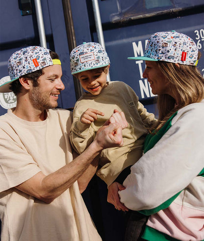 Boné para pais e filhos Hossegor, com pala reta, ecorresponsável, matchy-matchy, desde os 9 meses, Cool Kids Only!