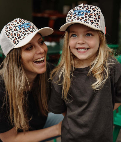 Boné mães e filhos leopard #1, estilo Trucker, matchy-matchy, ecorresponsável, desde os 9 meses, Cool Kids Only!