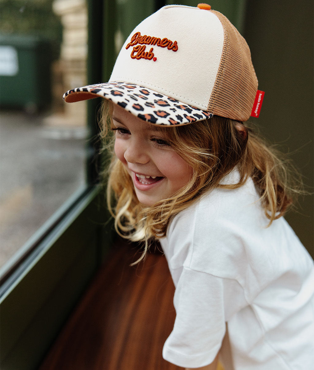Boné para crianças Leopard #2, estilo Trucker, matchy-matchy, ecorresponsável, a partir dos 9 meses, Cool Kids Only!