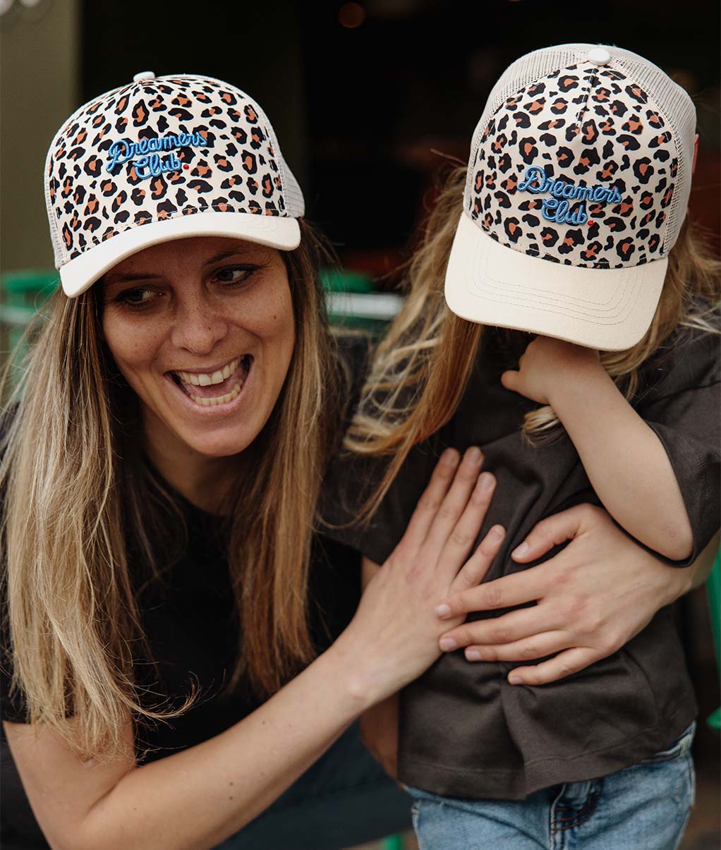 Boné mães e filhos leopard #1, estilo Trucker, matchy-matchy, ecorresponsável, desde os 9 meses, Cool Kids Only!