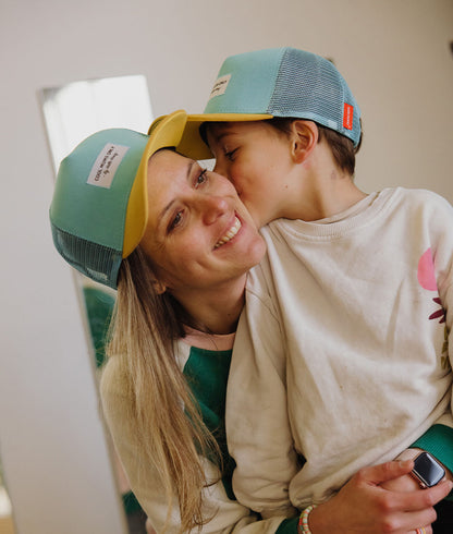 Boné pais e filhos Mini Agave, estilo Trucker, matchy-matchy, ecorresponsável, desde os 9 meses, Cool Kids Only !