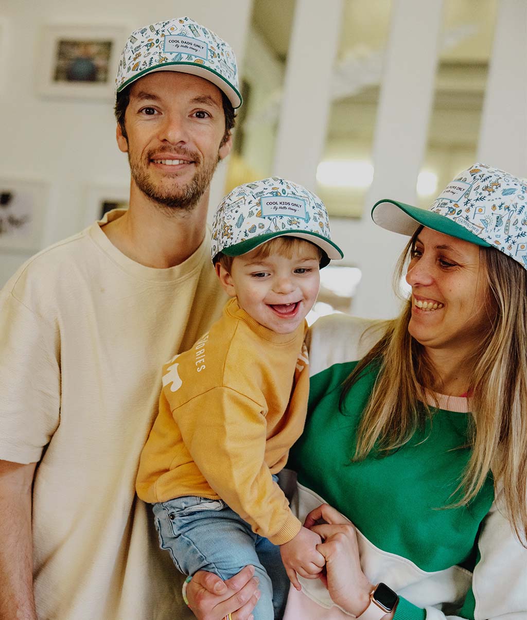 Boné pais e filhos Japan, pala curva, ecorresponsável, matchy-matchy, a partir dos 9 meses, Cool Kids Only!