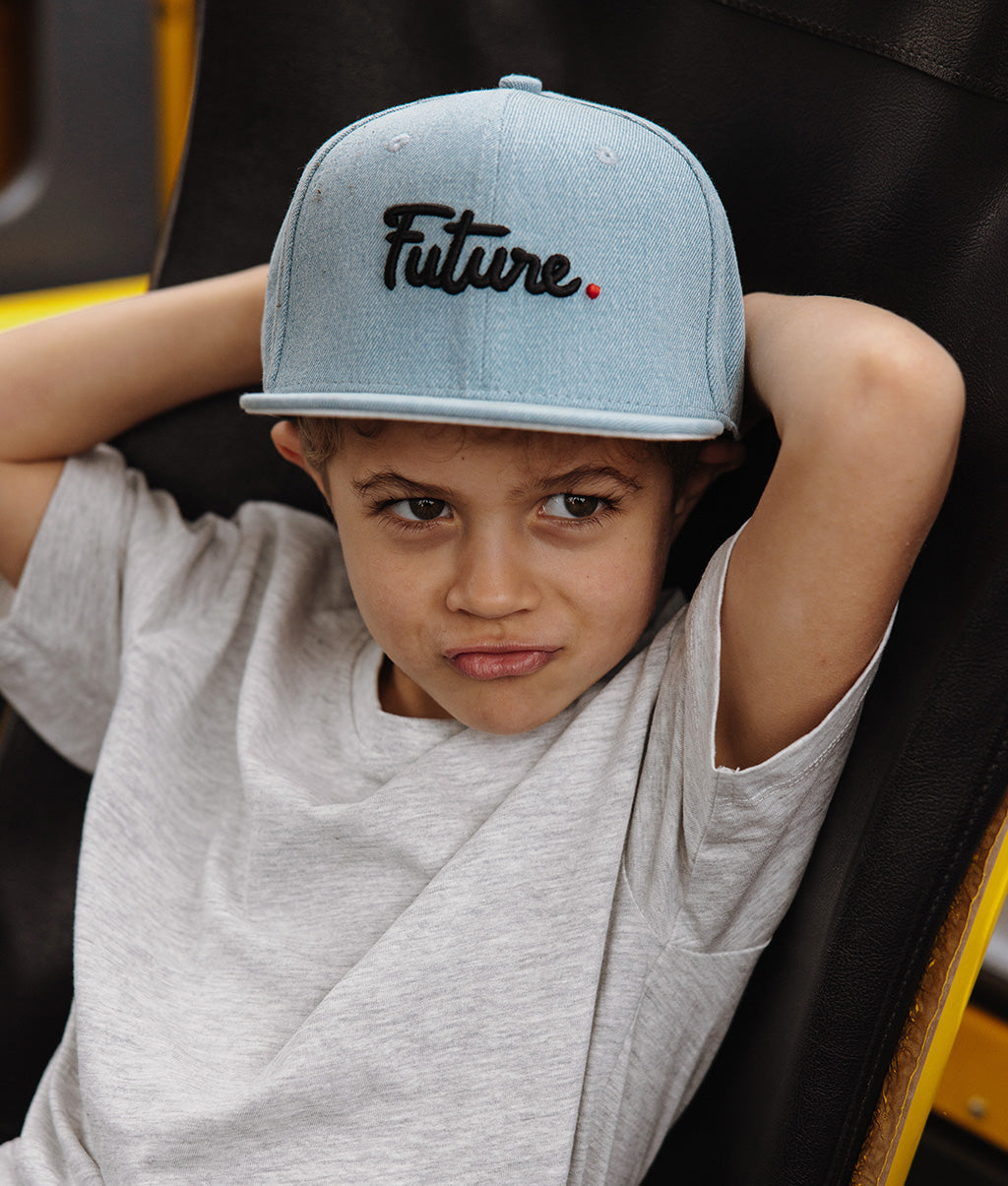 Boné pais e filhos Jean Future, pala reta, algodão orgânico, certificado Oeko-Tex, a partir dos 9 meses, Cool Kids Only!