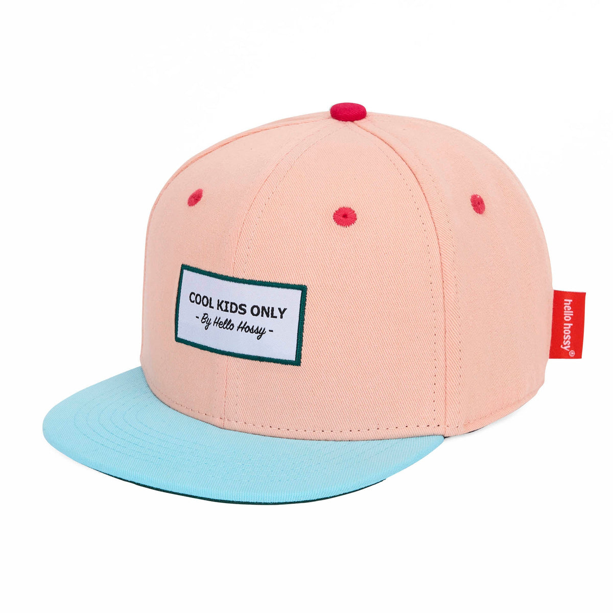 Boné infantil Mini Jolly, pala reta, 100% algodão orgânico, certificado Oeko-Tex, desde os 9 meses, Cool Kids Only !
