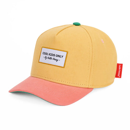 Boné para crianças Mini Sunset, pala curva, 100% algodão orgânico, certificado Oeko-Tex, desde os 9 meses, Cool Kids Only !