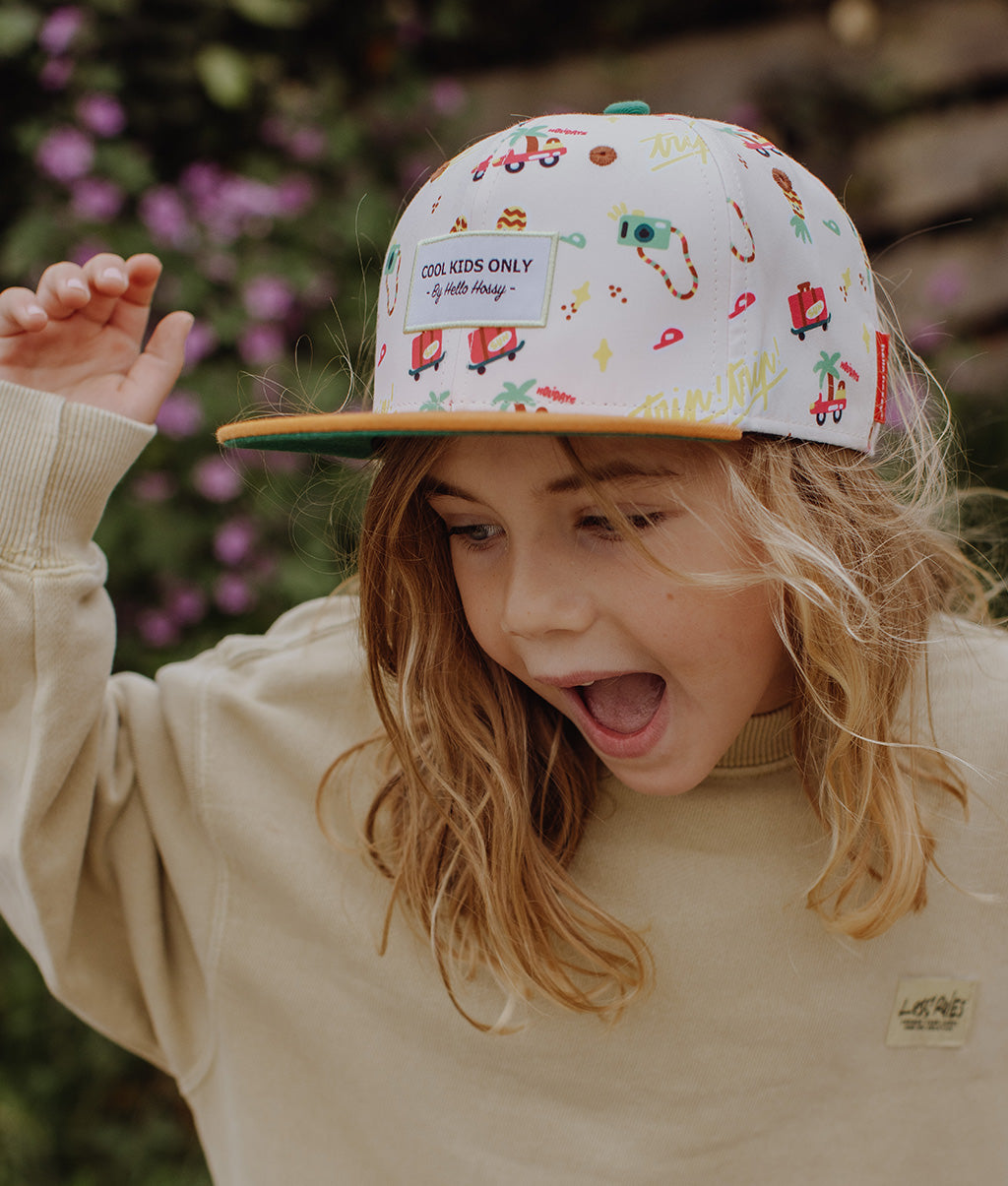 Boné infantil Cool Trip, pala reta, ecorresponsável, certificado Oeko-Tex, a partir dos 9 meses, Cool Kids Only!