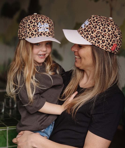 Boné pais e filhos leopard #6, pala curva, matchy-matchy, ecorresponsável, a partir dos 9 meses, Cool Kids Only!