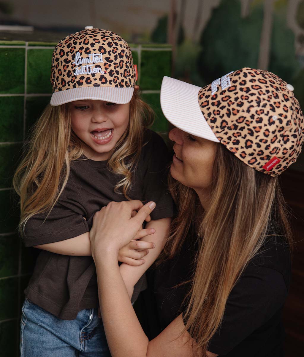 Boné pais e filhos leopard #6, pala curva, matchy-matchy, ecorresponsável, a partir dos 9 meses, Cool Kids Only!
