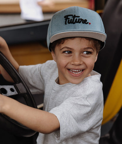 Boné pais e filhos Jean Future, pala reta, algodão orgânico, certificado Oeko-Tex, a partir dos 9 meses, Cool Kids Only!