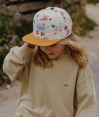 Boné infantil Cool Trip, pala reta, ecorresponsável, certificado Oeko-Tex, a partir dos 9 meses, Cool Kids Only!