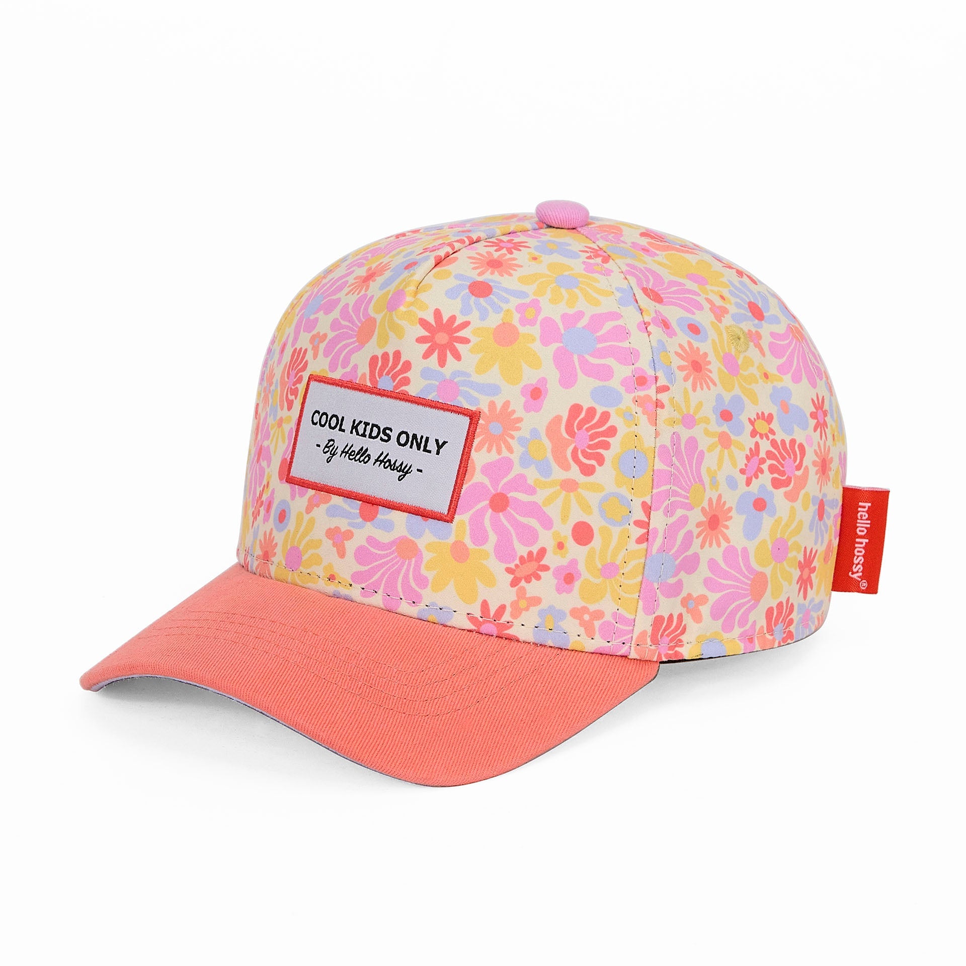 Boné para crianças Retro Flowers, pala curva, ecorresponsável, certificado Oeko-Tex, desde os 9 meses, Cool Kids Only !