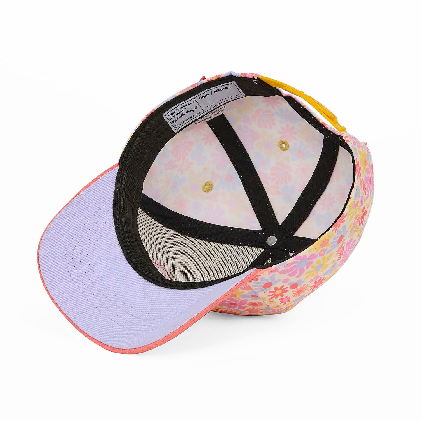 Boné para crianças Retro Flowers, pala curva, ecorresponsável, certificado Oeko-Tex, desde os 9 meses, Cool Kids Only !