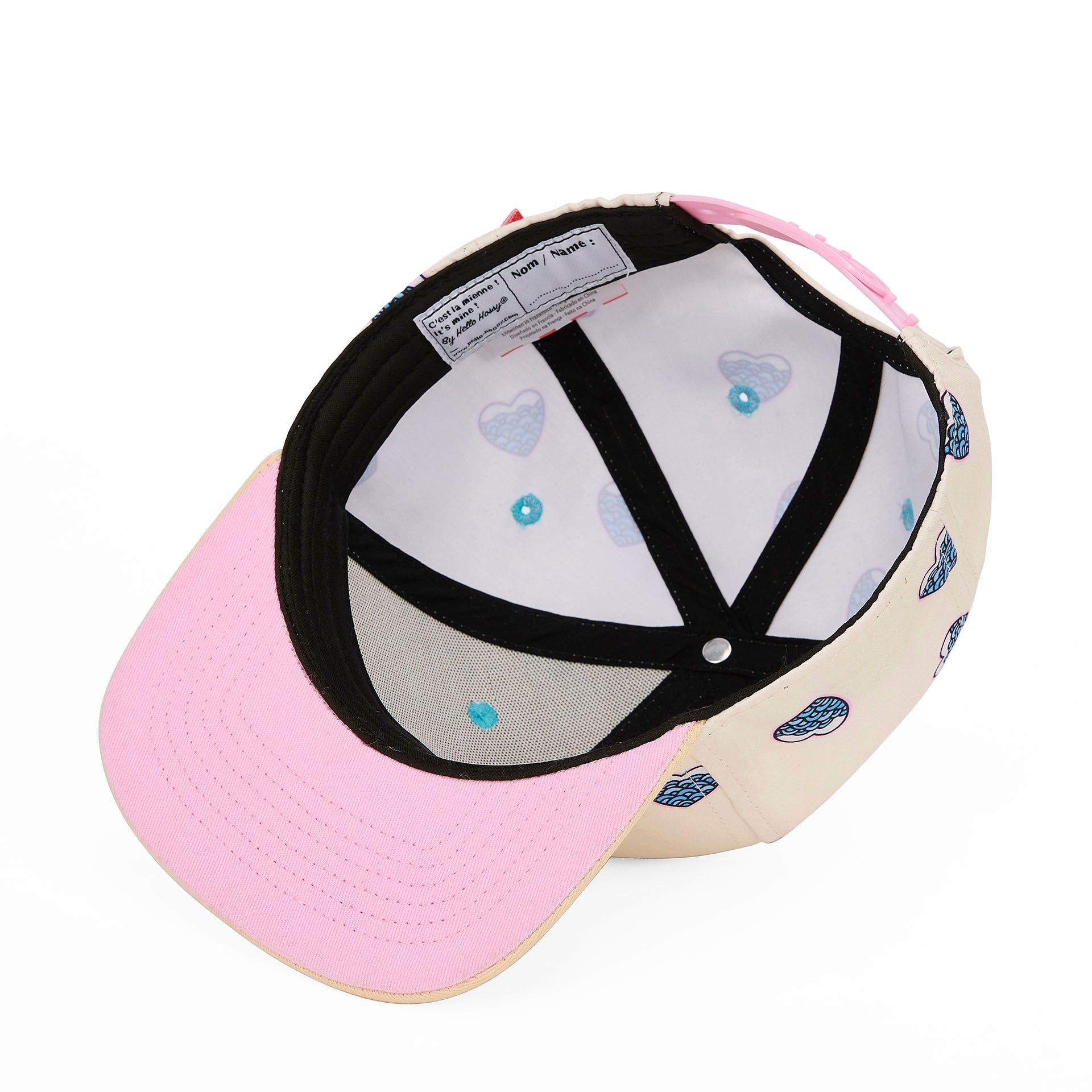 Boné infantil Mermaid, pala reta, ecorresponsável, certificado Oeko-Tex, desde os 9 meses, Cool Kids Only !