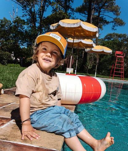Boné infantil Camel com pala curva, usado, Hello Hossy